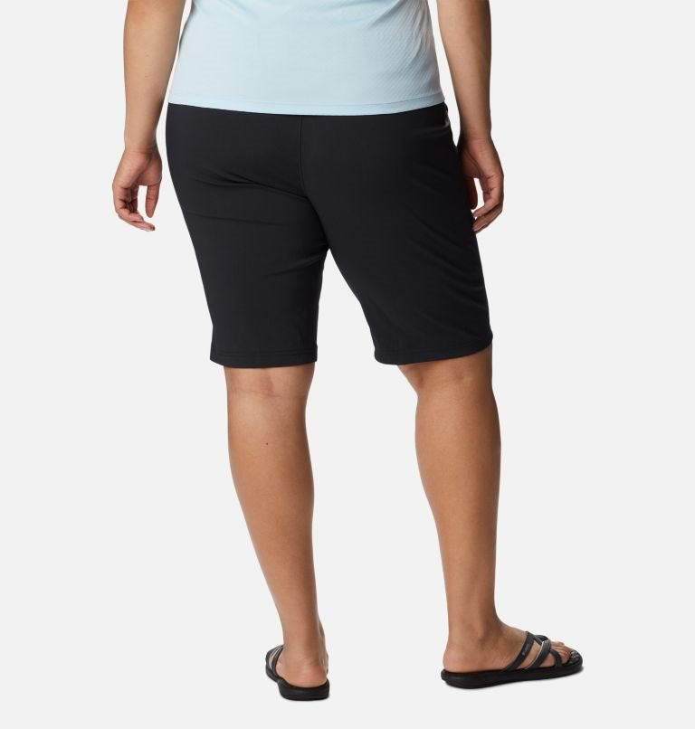 Women's Columbia On The Go Long Shorts Black | Plus Size CA-HC31L